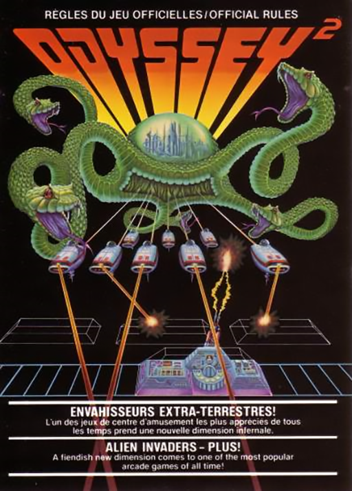 Alien Invaders-Plus! box art for Magnavox Odyssey 2
